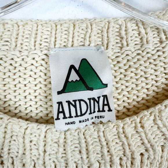 Women's Cream and Yellow Sweater - Picture 5 of 8